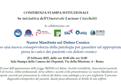 Presentato a Roma il Nuovo Manifesto sul Dolore Cronico